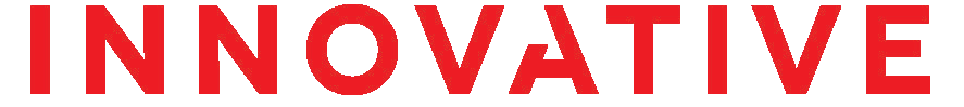 A red logo spelling the word Innovative.
